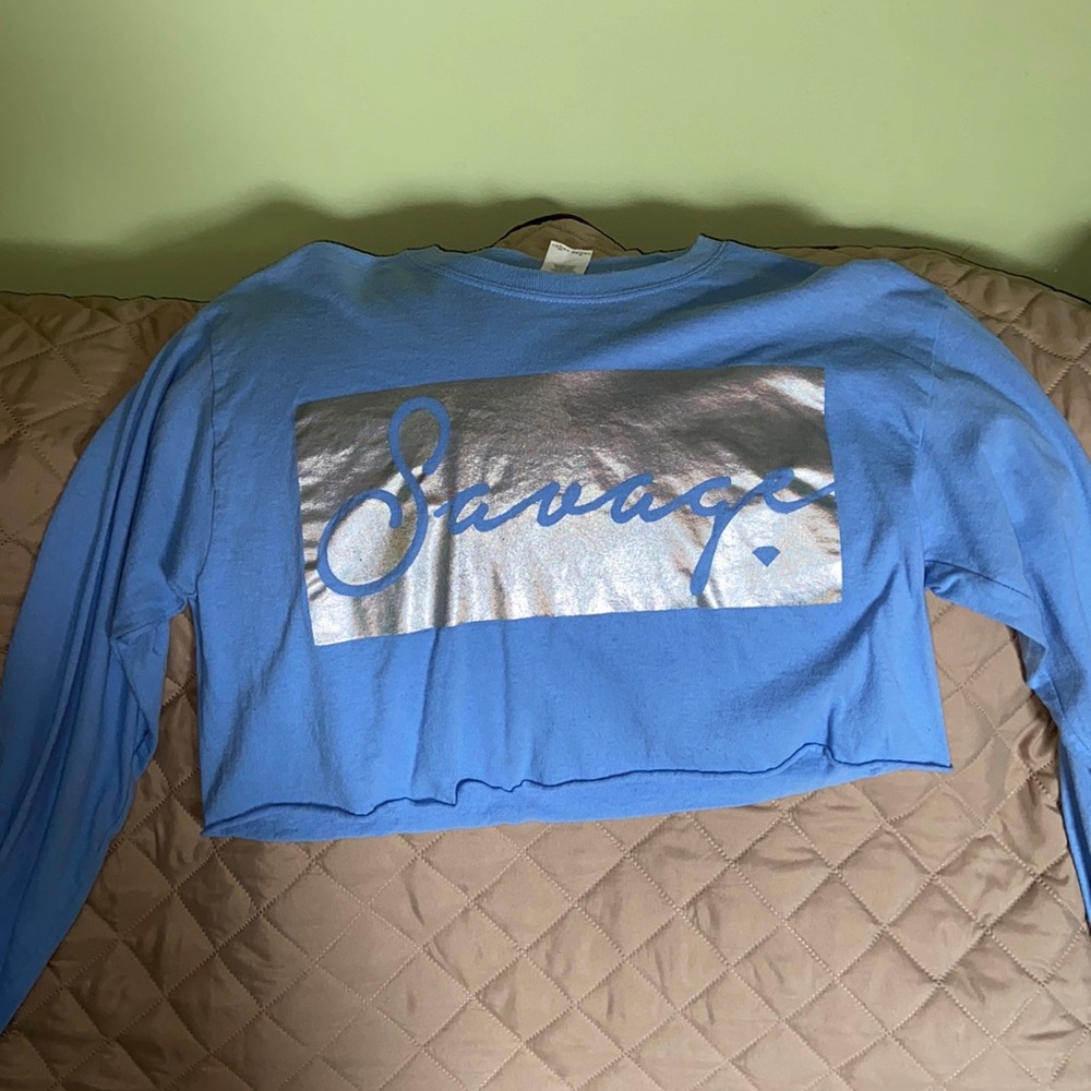 Long sleeve crop top